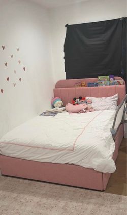 Full size pink bed