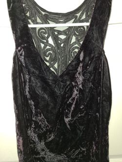 Vintage crushed velvet dress