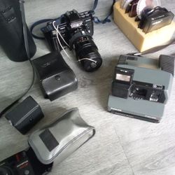 Minolta& Olympus & Polaroid Photos Camara 