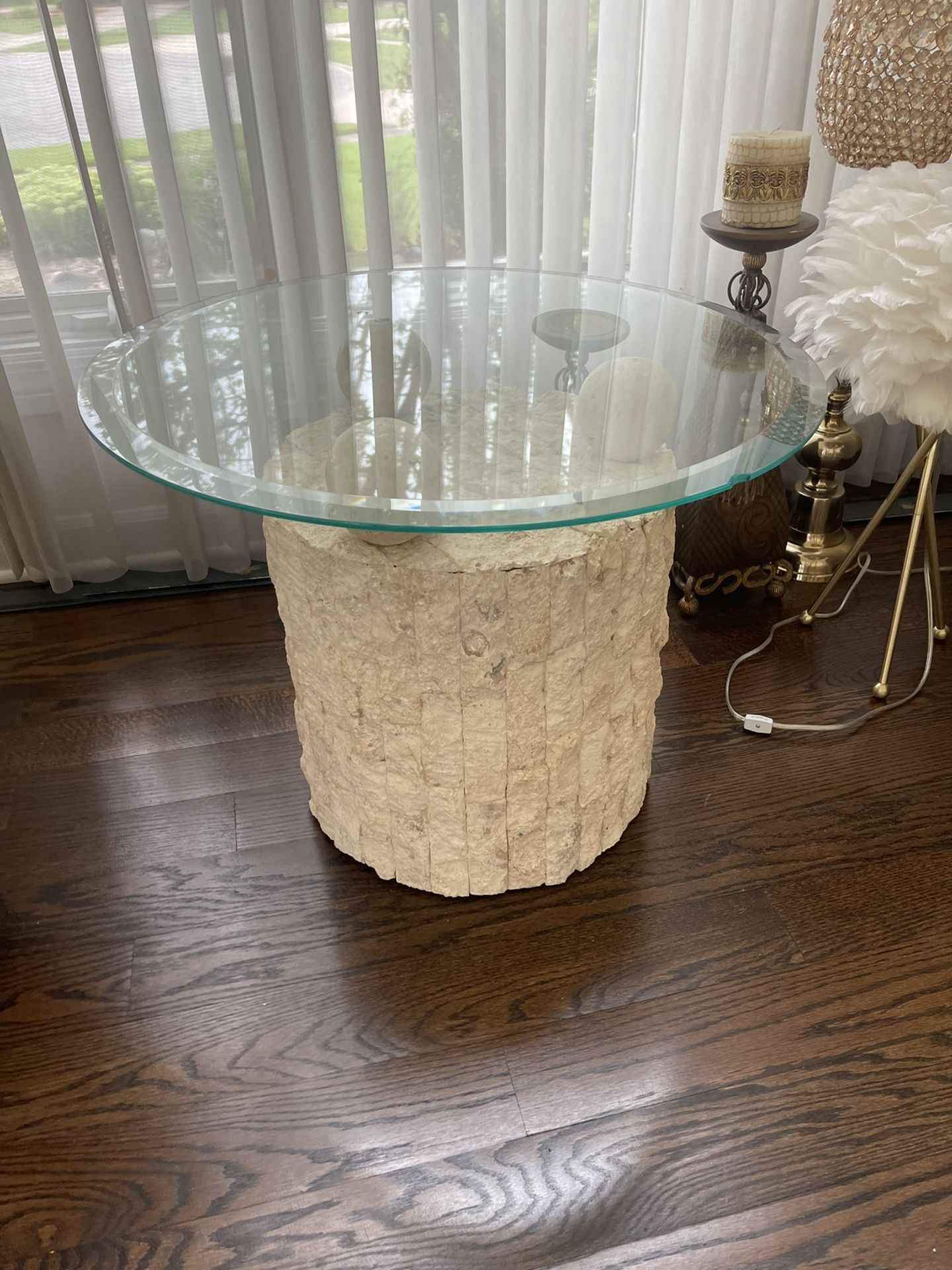 marble table