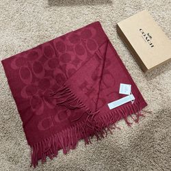 New Coach Scarf Gift Set (Made in Italy - Silk/Cashmere Blend)
