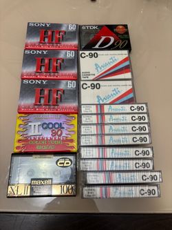 Mixed Lot Blank AUDIO Cassette Tapes Sealed New