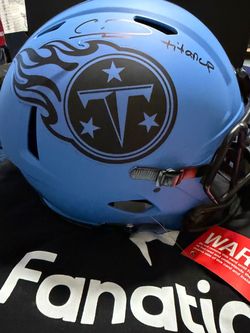 🔥 CALVIN RIDLEY SIGNED TITANS FULL-SIZE AUTHENTIC HELMET 🔥