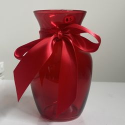 Red Vase