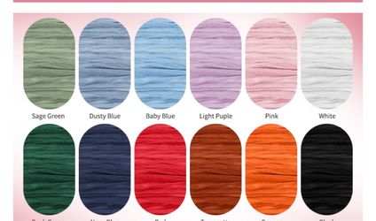 Cheesecloth runners 21” X10 feet lon $2 each available in 20 colors