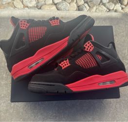 Air Jordan 4 Retro Red Thunder Sneakers