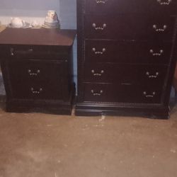 5 Drawer Dresser w Side Dresser Nightstand 