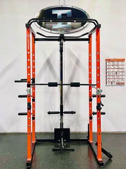 💪🔥 Power Rack Home Gym  (1000lb capacity) W/ Lat Pulldown & Row Pulley System - New🏋️‍♂️
