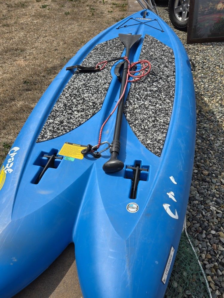 Lifetime Hard Paddle Board With Paddle