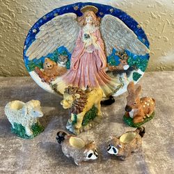 Angel And Animals Miniature Tea Set