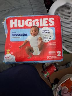 Huggies Little Snugglers Size 2 Diapers 62 Count
