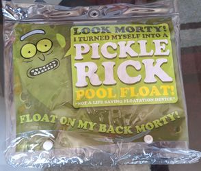 Pickle Rick Inflatable Pool Float