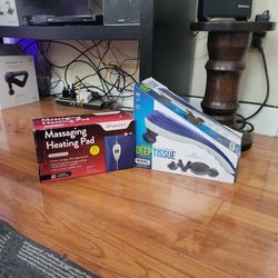A Deep Tissue Massager & A Massaging Heating Pad