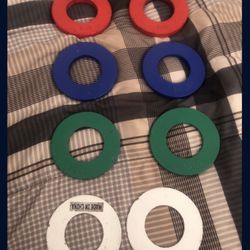 Change Plates 0.25,0.5,0.75,1lb Pairs Full Set 1/4,1/2,3/4,1lb