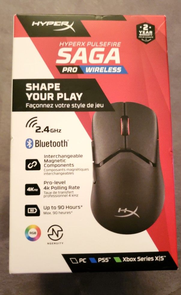 Hyper X Pulsefire SAGA Pro Wireless Mouse