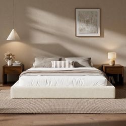 5 Inch Square Foam-Padded Base, 360° Cushioned Surround, Low Profile Cloud Bed Frame