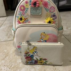 Loungefly Backpack And Wallet 