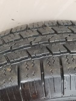 Tire And Wheel  Cane From A Jeep 