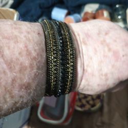 Black And Gold Magnetic Bracelet