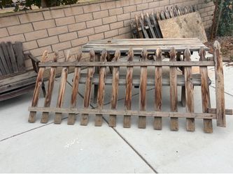 Wood fencing