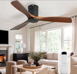 Kalid’s Home Outlet | BRAND NEW Sofucor 52" Wood Ceiling Fan NO Light – $50
