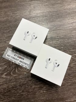Apple AirPods 4 Bluetooth Headphones New - Only $1 Today Pay The Rest Later! 