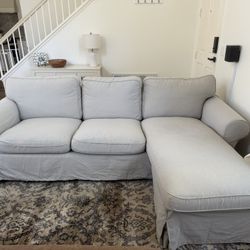 IKEA Upland Sectional Sofa with Chaise – Washable Slipcover