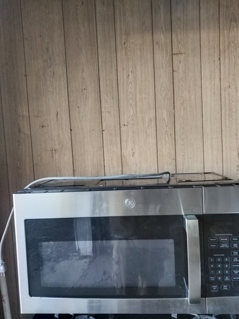 Stainless GE Microwave
