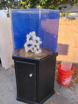 55 Gallon Acrylic Hexagon Aquarium with Stand