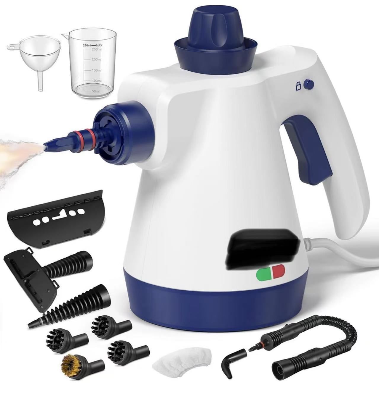 Steam Cleaner, Pressurized Handheld Steam Cleaner for Home with 12pcs Accessories & Safety Lock, Multi-Surface & Powerful Home Use Steamer for Cleanin