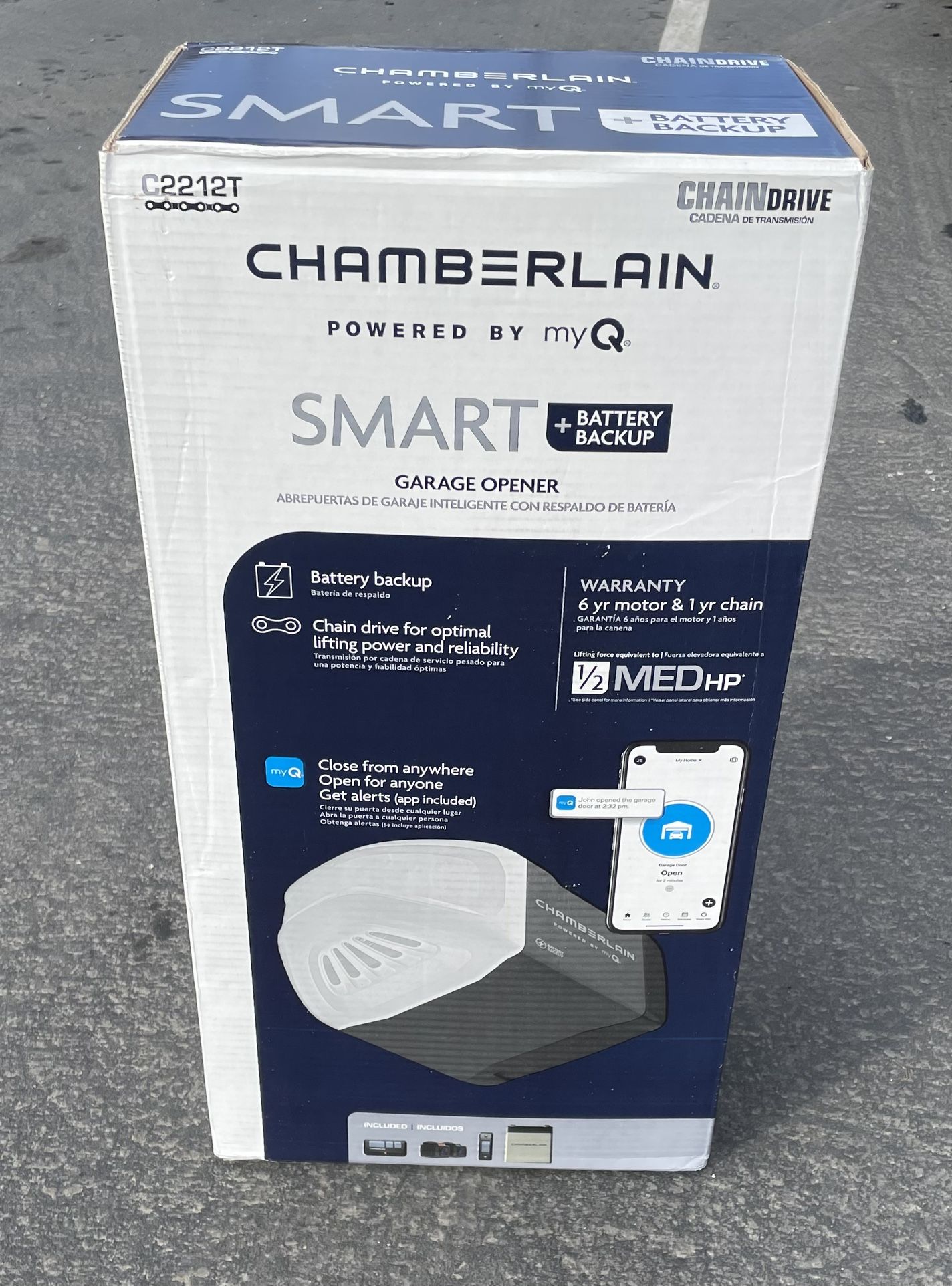 Chamberlain Chain Drive Garage Door Opener Engine - New In Box 2022