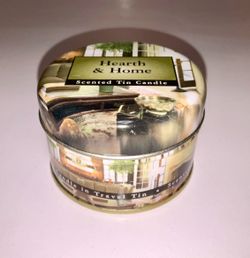 Hearth & Home Scented Tin Candle In Travel Tin Christmas Scent!