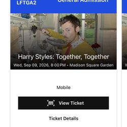 Harry Styles: Together, Together - Concert Tickets