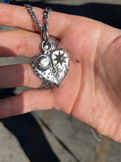 Cosmic Heart pendant and Chain