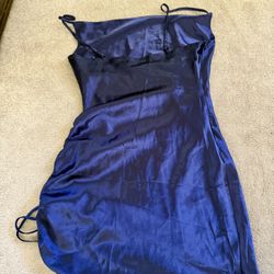 homecoming dark blue dress 