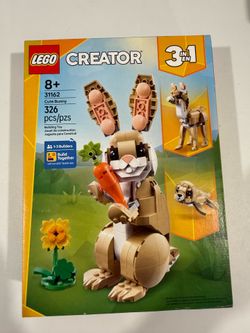 LEGO Creator 3 in 1: Cute Bunny (31162) Building Toy 326 Pieces Easter Seal Fawn