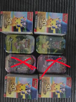 30th Mini tins and booster bundles.