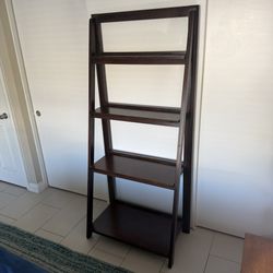 Ladder Bookshelf Solid Wood