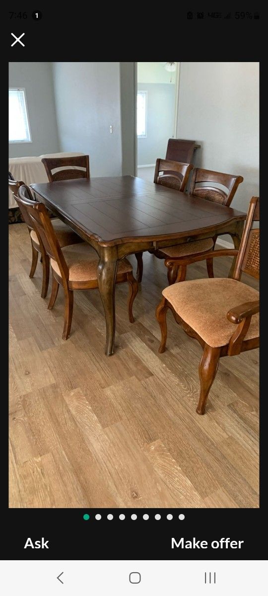 Dining Table And Chairs  - Moving