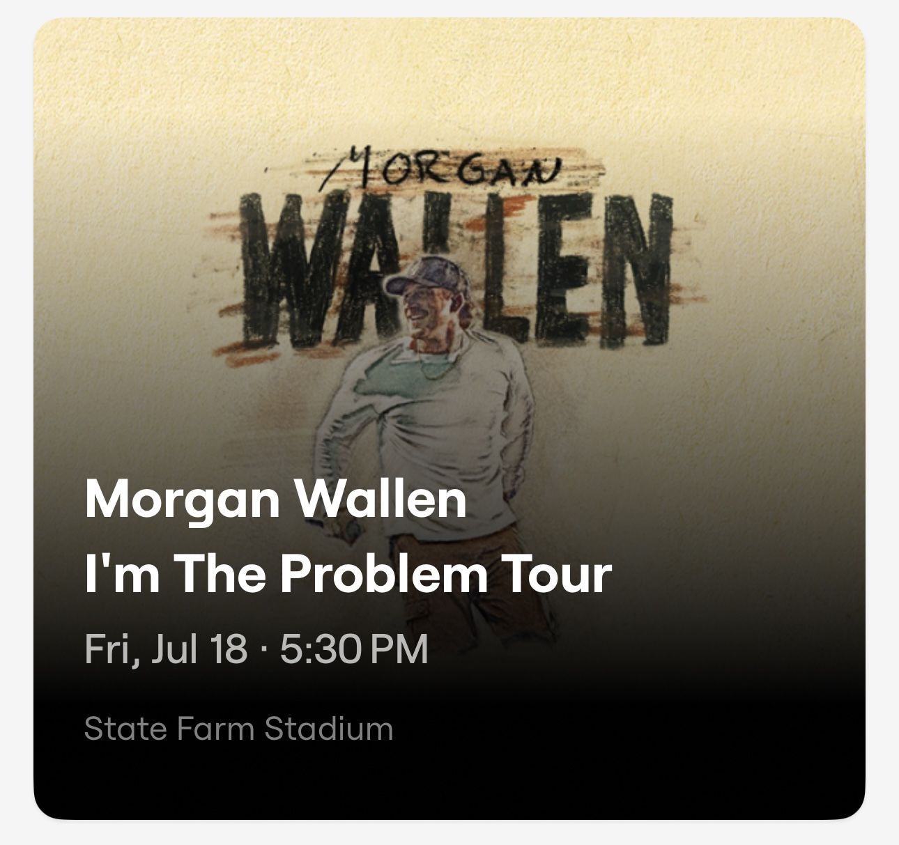 Morgan Wallen Tickets - I’m The Problem Tour