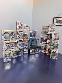 Lot of Funko Pop Figures in Various Sizes – Marvel, Batman, Iron Man & More