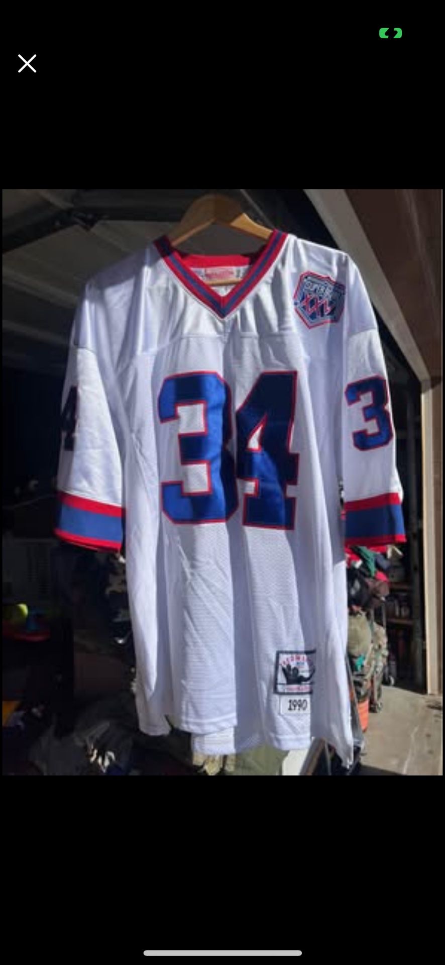 Throwback Jersey Thomas #34 Men’s Size 52
