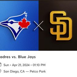 Padres BlueJays April 21st!!!!