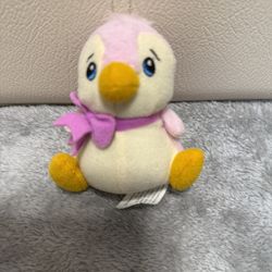 RARE Neopets Pink Bruce Penguin Plush Stuffed Animal 5" Toy 2007
