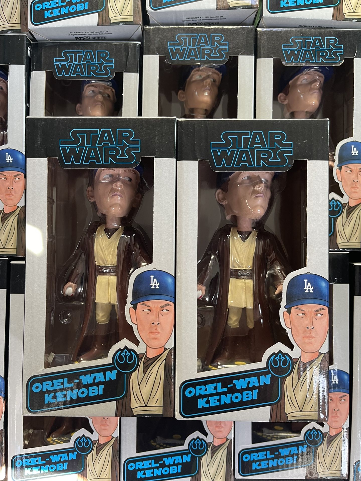 Dodgers Star Wars Orel Wan Kenobi Bobblehead