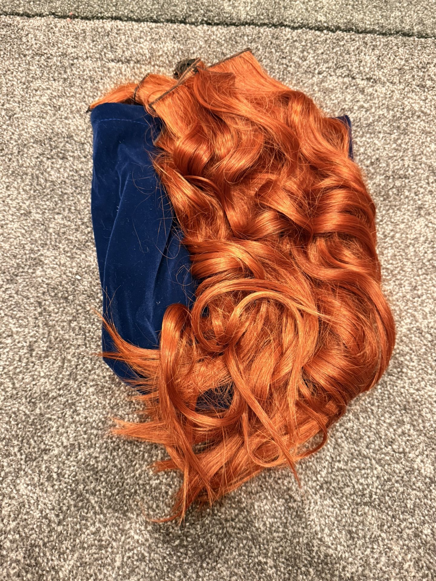 Copper red 20 inch clip in hair extensions