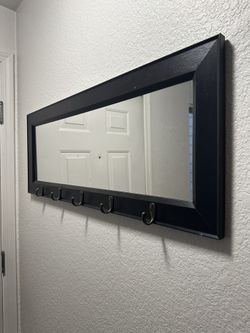 Wall Mirror With Hooks