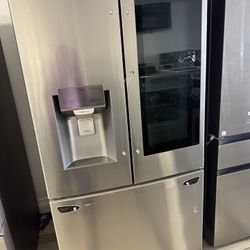 LG Install View Counter Depth Stainless Steel Refrigerator 