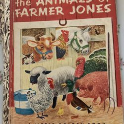 THE ANIMALS OF FARMER JONES Little GOLDEN BOOKS By Leah Gale - Hardcover Vintage