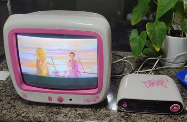 Barbie TV, Barbie DVD player, 6 Barbie DVD's Thumbnail